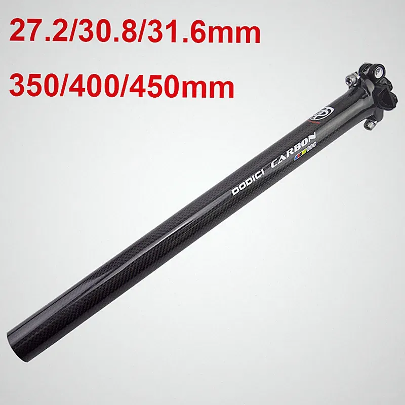 450mm MTB Road Bike Carbon Fiber Seatpost Bicycle Seat Post 27.2/30.8/31.6mm